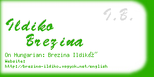 ildiko brezina business card